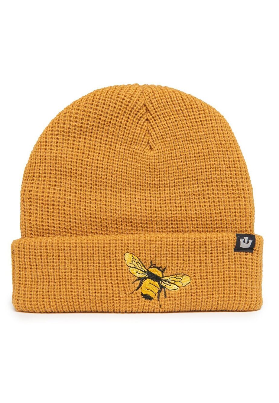 2471 The Farm Unisex Acrylic Cuffed Beanie, Honey Ribbed Bee, One Size